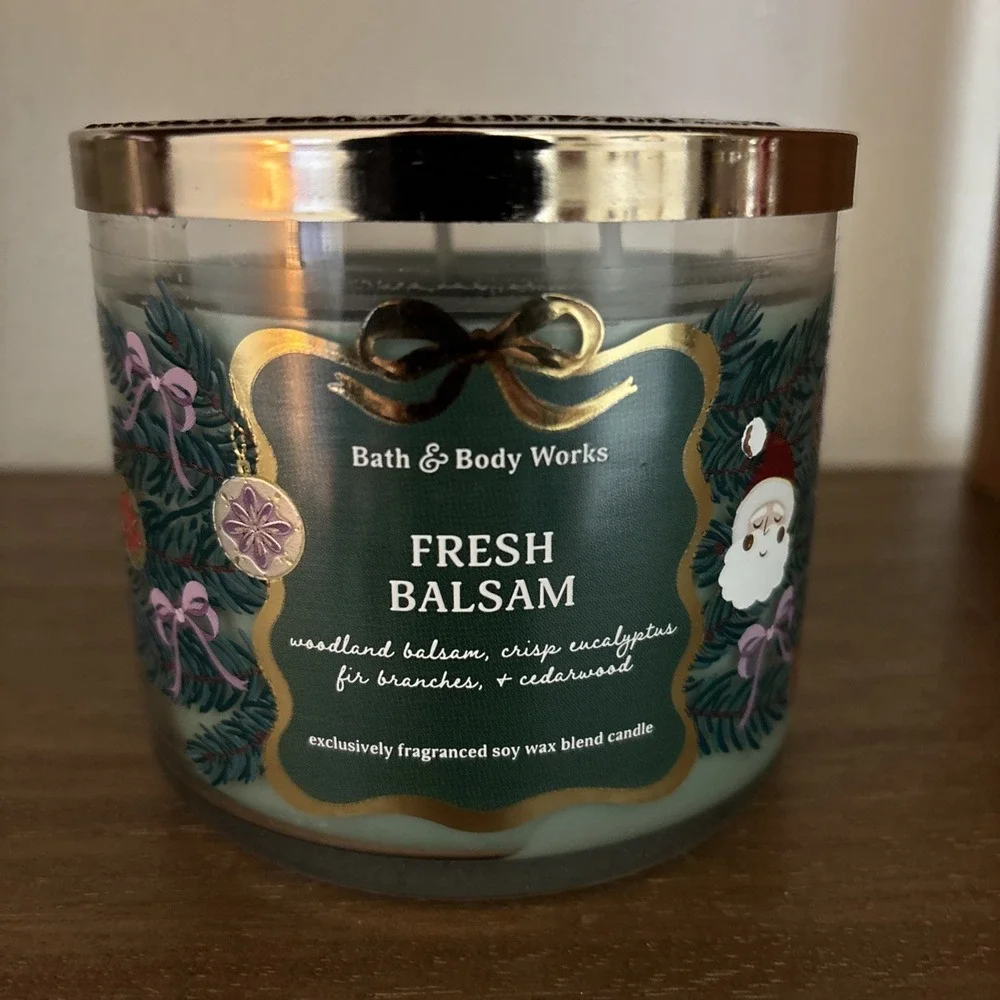 NEW! FRESH BALSAM three wick candle from Bath and Body Works